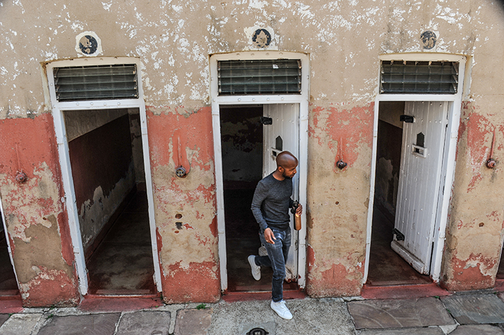 Both Nelson Mandela and Mahatma Gandhi were imprisoned at the prison at Constitution Hill