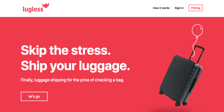 Lugless makes shipping your luggage easier than ever