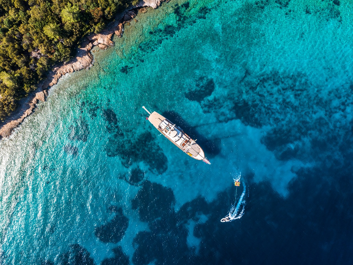 The Gulet Double Eagle in the Mediterranean