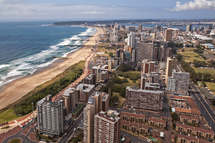 The Durban beachfront (Credit: Durban Tourism)