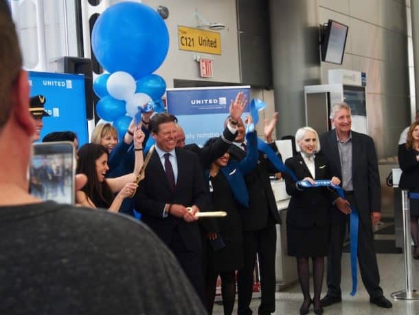 Ribbon-cutting to launch EWR-PRG on June 6, 2019
