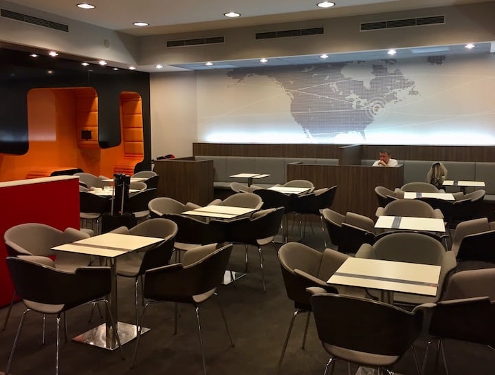 The MasterCard Lounge in PRG Terminal 1