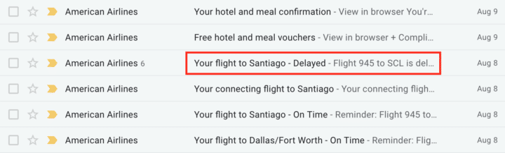 chase sapphire reserve trip delay