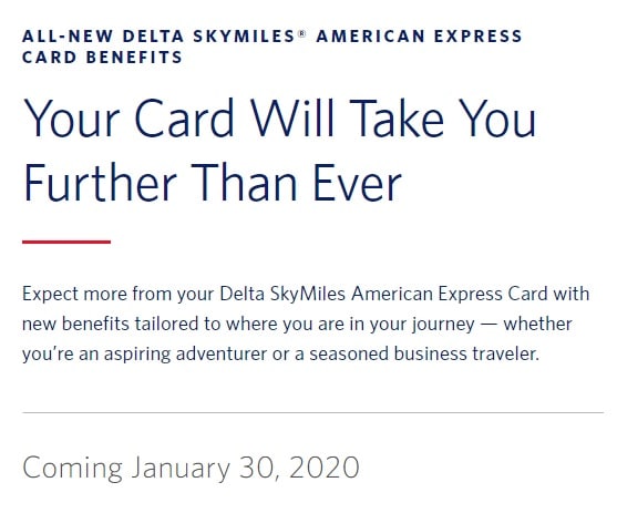 Delta Credit Card Changes
