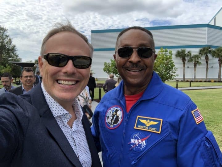 Winston Scott at the Kennedy Space Center