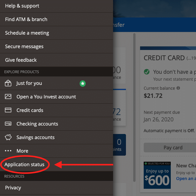 Here S How To Check Your Chase Credit Card Application Status